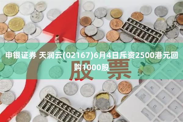 申银证券 天润云(02167)6月4日斥资2500港元回购1000股