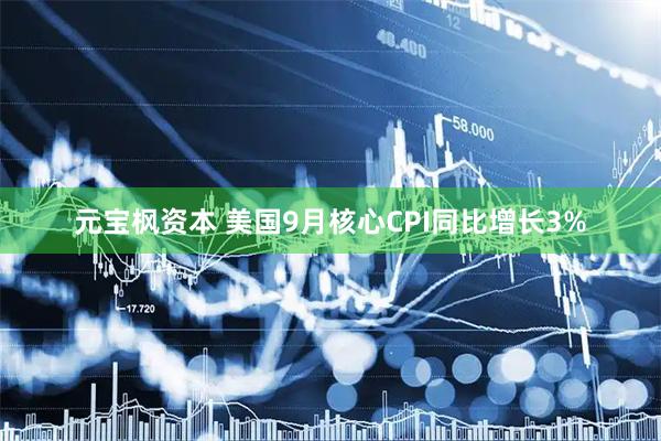 元宝枫资本 美国9月核心CPI同比增长3%