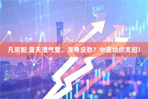 凡资配 夏天湿气重，浑身没劲？中医给你支招！